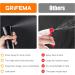 Grifema Ultra Fine Spray Bottle 200ml for Hair & Plants | Black Salon Accessories | GE2001B-200B - Buy Online on GoSupps.com