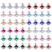 Molain 48pc Nail Art Planet Crystal Charms - 3D Saturn Shape Decoration Kit for DIY Acrylic Nails - 12 Colors - Ideal for Women and Girls - Buy Online on GoSupps.com