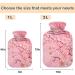 NAANLE 2L Transparent Hot Water Bottle - Japanese Cherry Blossom Design for Menstrual Cramps & Pain Relief | Ideal Heat & Cold Therapy - Buy Online on GoSupps.com