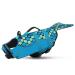 Cit toile dogs swimming jar life jacket for small medium and large dogs dog lifeguard vest with mermaid tail glau s s mermaid-blue
