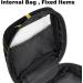 Menstrual Pad Bag with Zipper | Ladies Napkin Pouch & Tampon Collection Bag for Women & Girls - Moon Stars Black - Shop Internationally - Buy Online on GoSupps.com
