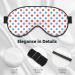 Red Blue Polka Dots Sleep Mask | Double-Sided Soft Adjustable Eye Covers for Comfort & Eye Edema Relief | International Shipping Available - Buy Online on GoSupps.com