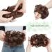 Scrunchie Bun Short Messy Hair Updo Hairpiece - Dark Brown & Auburn 35g - Buy Online on GoSupps.com