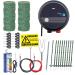 Dog fence complete set 100m electrical fence ideal for fencing in your garden with extensive accessories ready -to -connect with 300m green pasture fence flash and fence tester 20 green piles 105cm