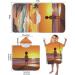 Personalized Hooded Bathing Poncho Towel for Kids | Aiorber 60x60cm | Stylish & Soft Baby Towel for Boys & Girls (1-6 Years) - Buy Online on GoSupps.com