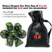 Haxtec Metal Dice Set - Acid Splash Black Green Polyhedral DND Dice with Dragon Eye Dice Bag | Perfect Gift for Dungeons and Dragons - Buy Online on GoSupps.com