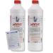 Dewro -Set: Sanit Rohrbomb (3066) - 2 bottles of 1000ml - the alternative pipe cleaner - acid -free it solves constipation especially caused by hair - including 1 St. Dewro single scrubs