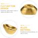 NUOBESTY 10pcs Golden Ingot Citrine Chinese Yuan Bao Feng Shui Wealth Luck Decor - Prosperity Charm - Buy Online on GoSupps.com