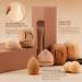 Ducare 14Pcs Coffee Series Makeup Brushes Set with Sponges - Premium Gift for Foundation, Blending, Powder, Blush, Eye Shadows - Buy Online on GoSupps.com