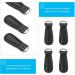 Milist 6Pcs Metal Zipper Sliders - PU Leather Replacement Pull Tabs for DIY Bags Jackets & Luggage - Black - Buy Online on GoSupps.com