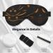 Black and Gold Soft Eye Mask for Sleep | Comfortable Sleeping Eye Mask for Men & Women | Perfect for Travel - Buy Online on GoSupps.com