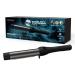 REVAMP Progloss Perfect Finish Waver - Ceramic Wave Wand with Retractable Bristles Create Long-Lasting Smooth Curls Ultra-Fast Heat Technology Ceramic Ionic Barrel Infused w/Super Smooth Oils Silver