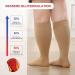 ZfSock Compression Stockings for Thick Calves - Medical Support Socks for Men & Women | 20-30mmHg Travel Socks - 7XL Beige - Buy Online on GoSupps.com