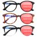SIGVAN Progressive Multifocus Reading Glasses Blue Light Blocking Women Men Computer Eyeglasses Spring Hinge Readers (3 Mix, 1.75) 3 Mix 1.75 x