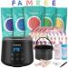Famree Waxing Kit-Professional Wax Warmer for Hair Removal,Non-Stick Wax Pot Wax Heater Hair Removal Kit with LED Disply/Touch Screen for Sensitive Skin&All Hair Types 17.6 Ounce