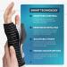 Actesso Breathable Wrist Support Brace Splint - Carpal Tunnel, Sprains, Tendonitis Relief - Black Large Left - Buy Online on GoSupps.com