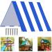 ABCCANOPY 43"X90" Swing Set Replacement Tarp for Playgrounds, Shade Screens (Blue/White) 43"X90" Blue/White