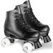 Perzcare High-top PU Leather Roller Skates for Women & Men - Black (Size 41) - Buy Online on GoSupps.com