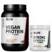 BARE PERFORMANCE NUTRITION BPN Vegan Peanut Butter Cookie Protein + Strong Greens Pineapple Coconut Bundle