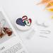 Interlocking Hearts American Mexico Flag Contact Lens Case - Portable Cute Lens Holder with Mirror for Travel - Buy Online on GoSupps.com