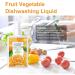 Fruit and Vegetable Wash Dishwashing Liquid Dish Soap Natural Dish Detergent Liquid Kitchen Vegetable Cleaner 1 Bottle - Buy Online on GoSupps.com