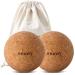 Cork massage ball cork balls for massage trigger point therapy ball cork ball scooter for muscle tension muscle nodes deep relief 2 pack 2.4 "