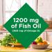Nature's Bounty Fish Oil 1200 mg - 360 Rapid Release Softgels (Pack of 2) - Heart Health & Omega-3 - Buy Online on GoSupps.com
