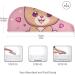 Cute Bear Pink Bow Heart Hair Towel 2 Pack | Super Absorbent Quick Dry Hair Turbans for Women & Girls - Buy Online on GoSupps.com
