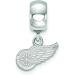 Detroit Red Wings Sterling Silver Extra Small Bead Charm - 3/8 Inch Dangle - Buy Online on GoSupps.com