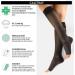 Calzitaly 1/2 Toe-Free Compression Stockings (18-22 mmHg) - Open Toe 140 Den Made in Italy - Black L/XL - 2 Pack - Buy Online on GoSupps.com