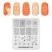 Alexnailart Nail Stamp Plates Stamping Stencils Metal Plates Templates Nail Design Manicure Printing Tool (IM018)
