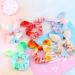 IVARYSS Bow Scrunchies for Little Girls - 12 Pcs Tie Dye Velvet Rabbit Bunny Ear Small Scrunchy | Cute Rainbow Ponytail Holder for Kids | Soft Bowknot Elastic Hair Bands - Buy Online on GoSupps.com