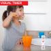 Temple 3PC Tooth Brushing Sand Timer Dental Timer for Kids. Countdown Smile and Brush for Healthy Teeth Blue Green & Red (3 min) - Buy Online on GoSupps.com