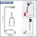 Metal Safety Razor Stand for Men - Silver Shaving Holder with Non-slip Base - 2 Piece Set for Skin Care Accessories - Buy Online on GoSupps.com