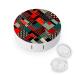 Contact Lens Case Diagonal Geometric Pattern Print Plastic Contact Lens Case contact Lens Care Box ontact Lens Travel Box