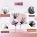 Bransfy 120 Pcs D Curl Cluster Lashes for Natural Look DIY Eyelash Extensions - Soft & Comfortable - Reusable - B01-0.07 D 8-16mm - Buy Online on GoSupps.com