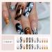 Buy SINSEN Halloween Press on Nails - Long Square Shape Ghost & Spider Web Design - 24Pcs Decorative Fake Nails for Women - Buy Online on GoSupps.com