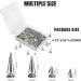 200 Sets Silver Cone Spikes Screw Back Studs for DIY Clothing & Leather Craft - Punk Rock Rivets in Various Sizes - Buy Online on GoSupps.com