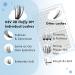 KevKev 3D Fluffy Cluster Lashes 320 Pcs DIY Extensions - 30+50D Mixed Eyelash Clusters - Thin Band & Soft - D-8-16mix - Buy Online on GoSupps.com