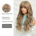 Buy Oefei Long Light Brown Blonde Wig - Natural Wavy Synthetic Hair Heat-Resistant for Daily Party & Cosplay Wear - Buy Online on GoSupps.com