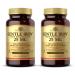 Solgar Gentle Iron (Iron Bisglycinate) 25 mg - 180 Vegetable Capsules Pack of 2 - Non-Constipating Gentle on Your Stomach - Non-GMO Gluten Free - 360 Total Servings