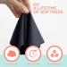 Boaty Reusable Tissue Box Washable Sustainable and Eco-Friendly Tissue Cloth Handkerchief for Home Ultra-Soft and Absorbent Cotton Bamboo Facial Tissue (12 Black) - Buy Online on GoSupps.com