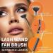Eyelash Brush Eyebrow Brush Scalloped Brush Folded Eyeliner Brush Makeup Tool Brush Set Professional Eye Makeup Tools (3) - Buy Online on GoSupps.com