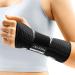 Freeetoo light-pass shape wristwear with bionic carpal tunnel rail wearing one-step wrist bandages for RSI tendonal inflammation extended wrist splint for women men L/XL (new version) left hand (black and gray)