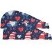 Cute American Independence Dwarf Hair Towel 2 Pack | Super Absorbent Quick Dry Hair Turbans for Women & Girls - Buy Online on GoSupps.com