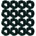 WHAVEL Dark Green Velvet Hair Scrunchies for Women Girls, 16 Pack Hair Scrunchies Velvet Elastics Scrunchy Bobbles Soft Hair Bands Hair Ties,16 Pieces (Dark Green)