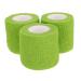 FRCOLOR 3 Rolls Pet Glue Tape Dog Paw Dog Arm Athletic Cat Ankle Tape Tape Cats Pet Goon Tape Sports Tape Ktape Non-Woven Fabric Green 5X5X5CM