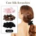 SOBONNY 100% Mulberry Silk Scrunchies for Women - 3 Pack Hair Ties for Sleep and Style - Brown, Black, Pink - No Damage Elastic Accessories - Buy Online on GoSupps.com