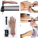 Acrylic Nail Practice Hand with C-clamp | Fake Nails Training Hand for Nail Technicians - Chocolate Hand - Buy Online on GoSupps.com