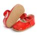RVROVIC Baby Girl Moccasins Infant Princess Sparkly Premium Lightweight Soft Sole Prewalker Toddler Girls Shoes 12-18 Months 3 Red
